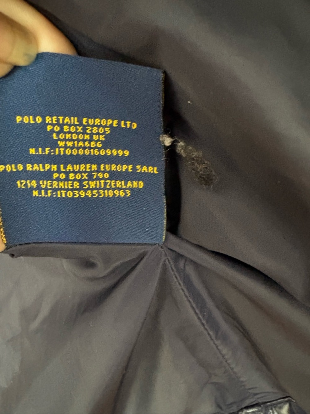 Vintage Ralph Lauren navy Rugby Puffer Jacket XS - Picture 8 of 11